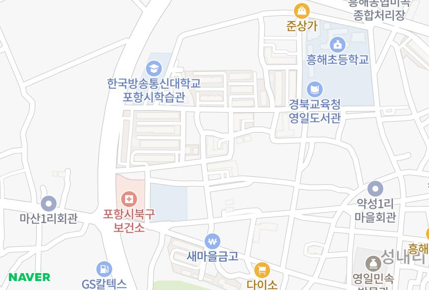 경상북도 포항시 북구 흥해읍 약성리 삼양금탑맨션 위치·실거래 시세 지도