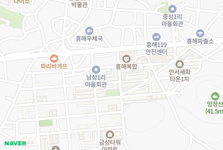 경상북도 포항시 북구 흥해읍 남성리 우성크리스탈2차 위치·실거래 시세 지도
