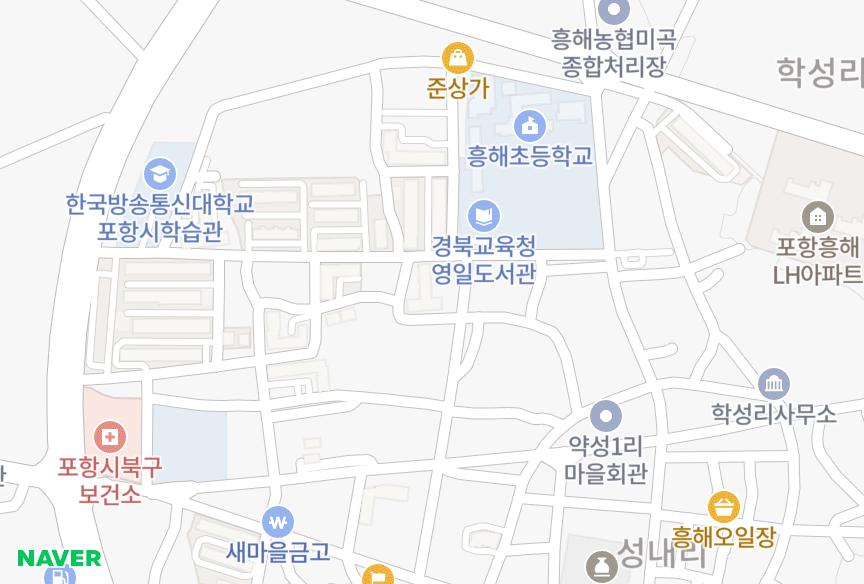 경상북도 포항시 북구 흥해읍 약성리 목화 위치·실거래 시세 지도