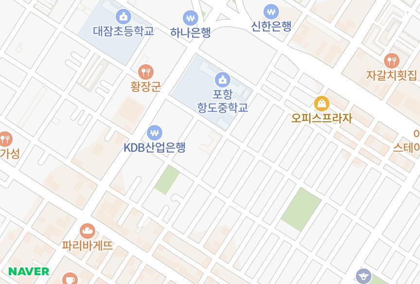 경상북도 포항시 북구 죽도동 한라죽도국민주택 위치·실거래 시세 지도