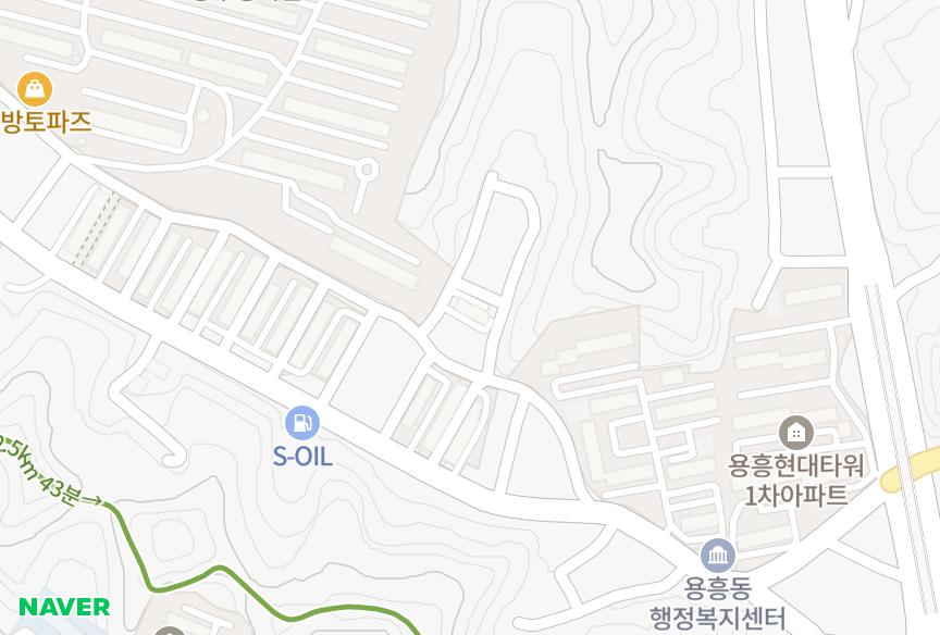 경상북도 포항시 북구 용흥동 용흥유니파크2차 위치·실거래 시세 지도