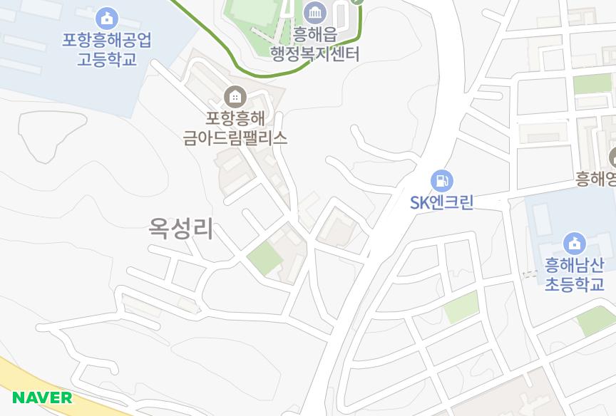 경상북도 포항시 북구 흥해읍 옥성리 영진전원맨션 위치·실거래 시세 지도