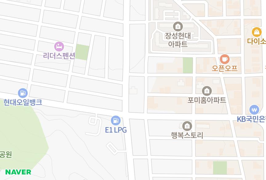 경상북도 포항시 북구 장성동 풀니스1차 위치·실거래 시세 지도