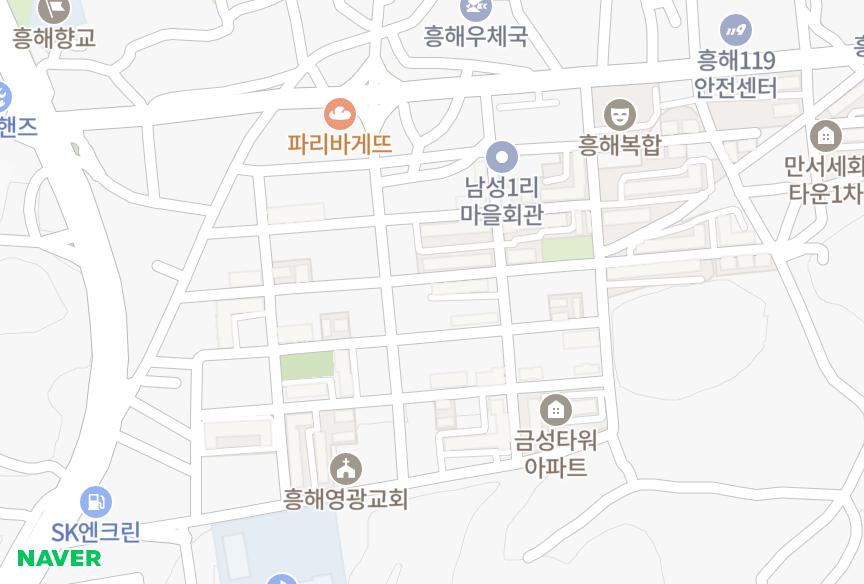 경상북도 포항시 북구 흥해읍 남성리 경보전원맨션1차 위치·실거래 시세 지도