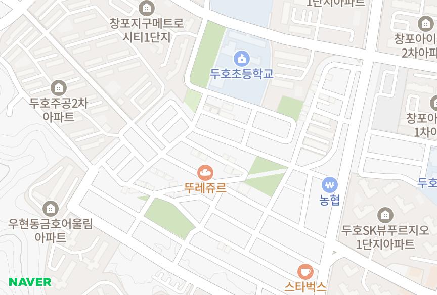 경상북도 포항시 북구 창포동 동광타운 위치·실거래 시세 지도