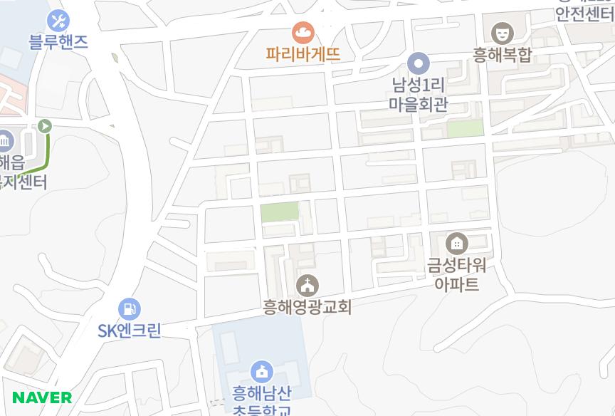 경상북도 포항시 북구 흥해읍 남성리 금성파크맨션2차 위치·실거래 시세 지도