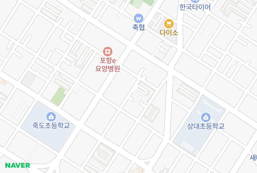 경상북도 포항시 북구 죽도동 스위트빌 위치·실거래 시세 지도
