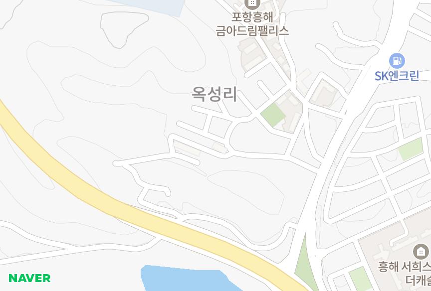 경상북도 포항시 북구 흥해읍 옥성리 단비마을 위치·실거래 시세 지도
