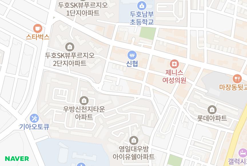 경상북도 포항시 북구 두호동 삼양빌라 위치·실거래 시세 지도