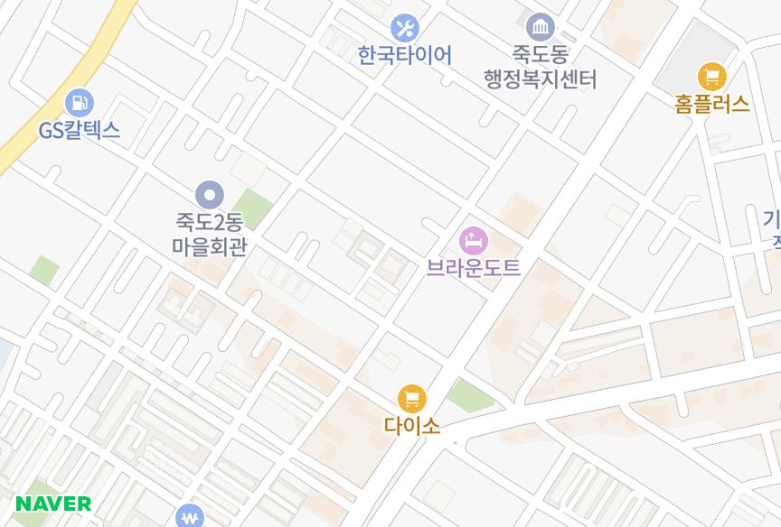 경상북도 포항시 북구 죽도동 펠리스현대 위치·실거래 시세 지도