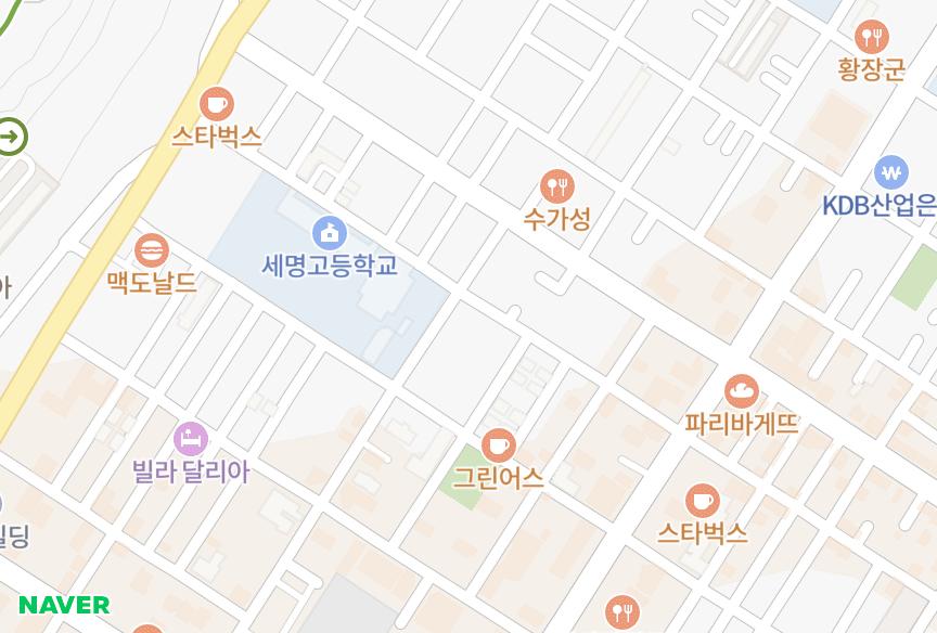 경상북도 포항시 북구 죽도동 세명홈타운1차 위치·실거래 시세 지도