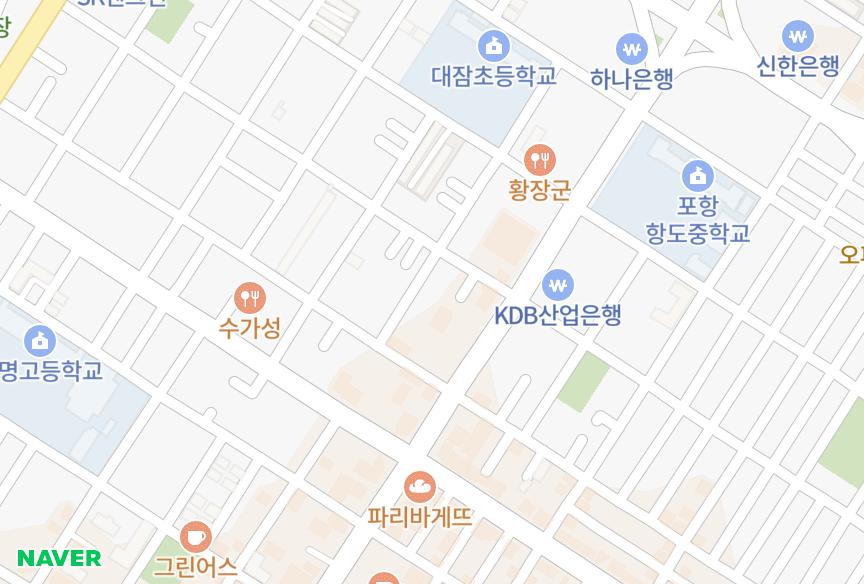 경상북도 포항시 북구 죽도동 월드베스트빌 위치·실거래 시세 지도