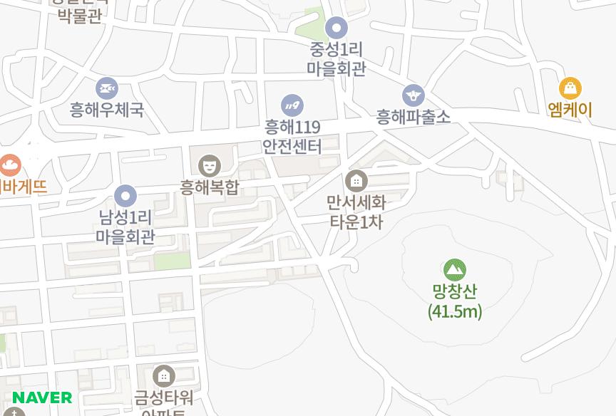 경상북도 포항시 북구 흥해읍 남성리 정우골든맨션 위치·실거래 시세 지도