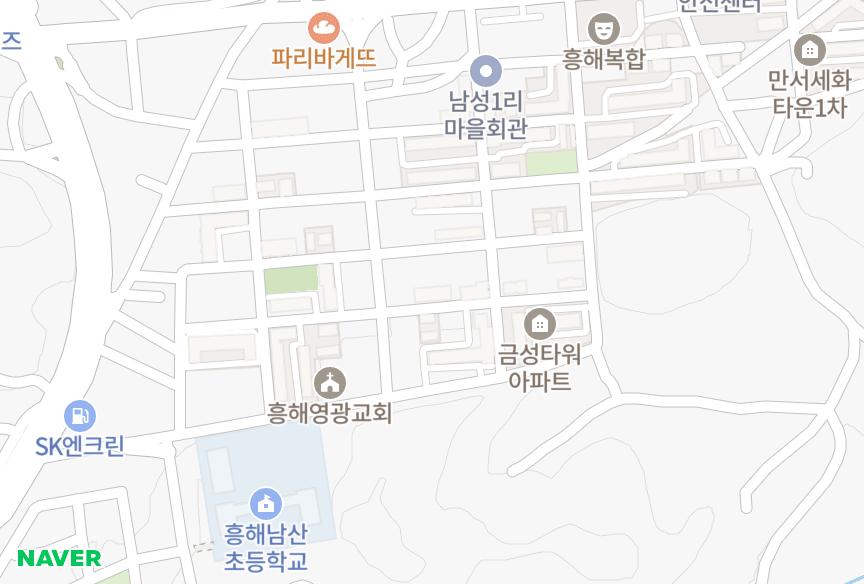 경상북도 포항시 북구 흥해읍 남성리 홍성빌라 위치·실거래 시세 지도