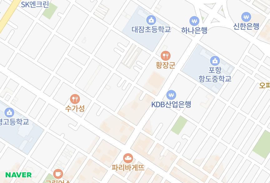 경상북도 포항시 북구 죽도동 영포베스트빌 위치·실거래 시세 지도