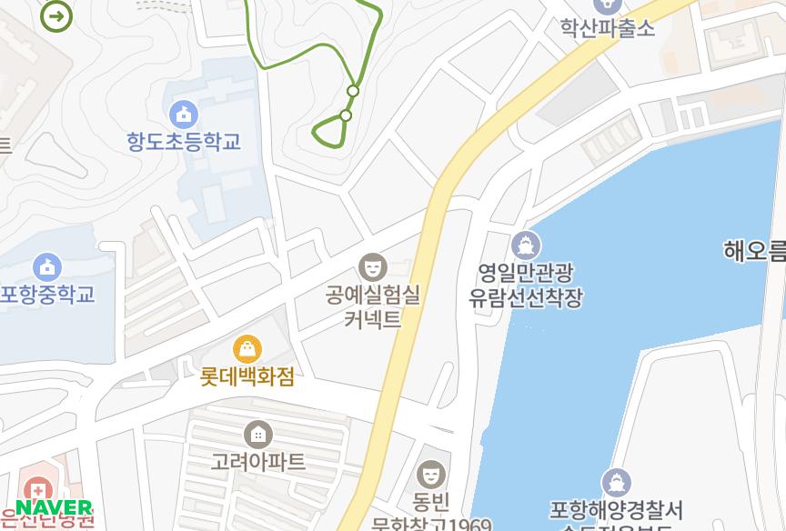 경상북도 포항시 북구 학산동 The네이처 위치·실거래 시세 지도