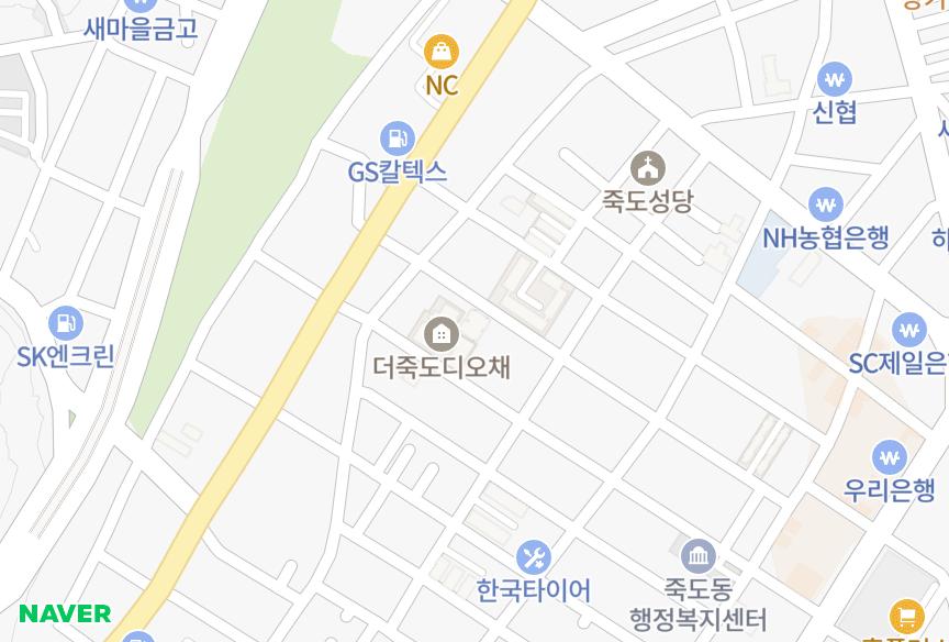 경상북도 포항시 북구 죽도동 폰토스캐슬 위치·실거래 시세 지도