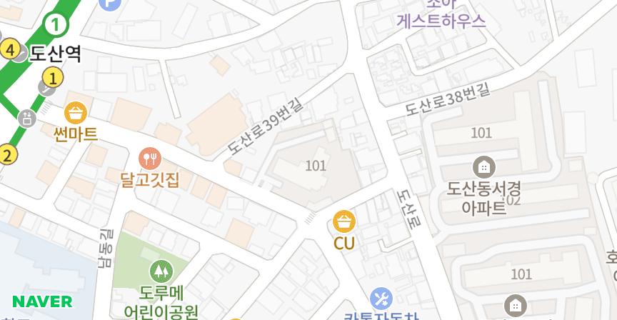 서라 위치 지도