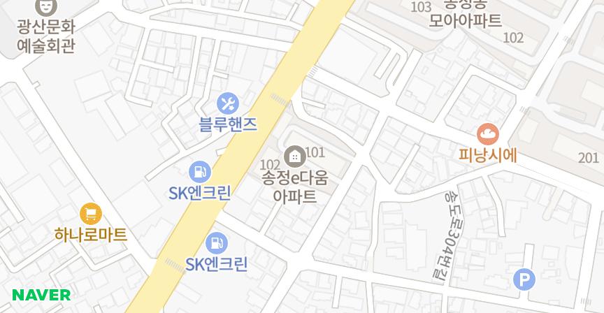 송정e-다움 위치 지도