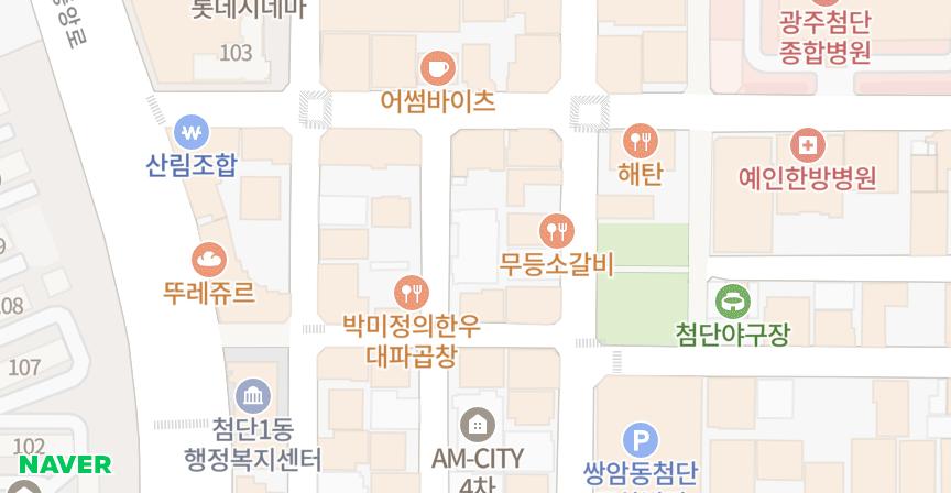 첨단AM-City3차 위치 지도