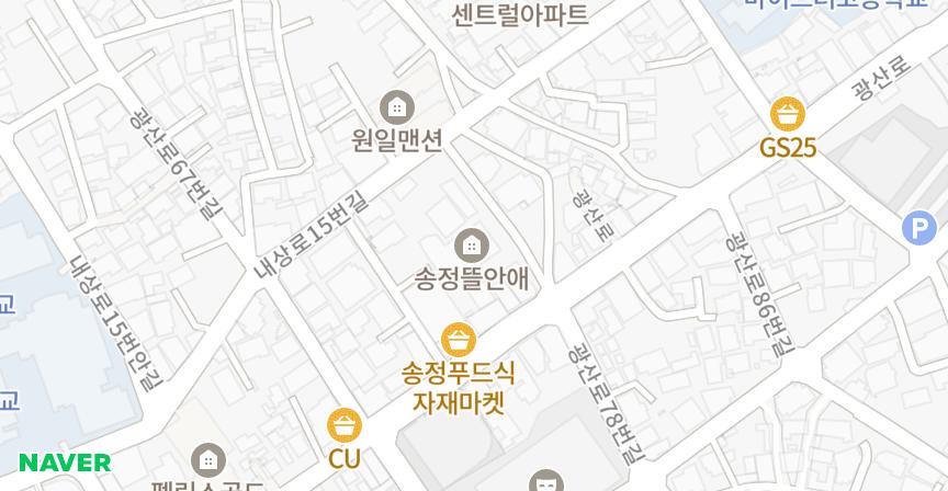 송정뜰안애 위치 지도