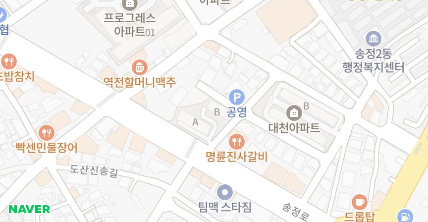 명동 위치 지도