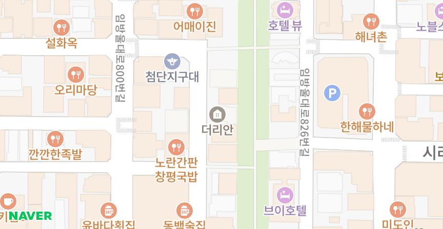 더리안 위치 지도