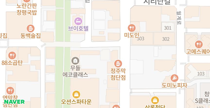 아크로시티 위치 지도