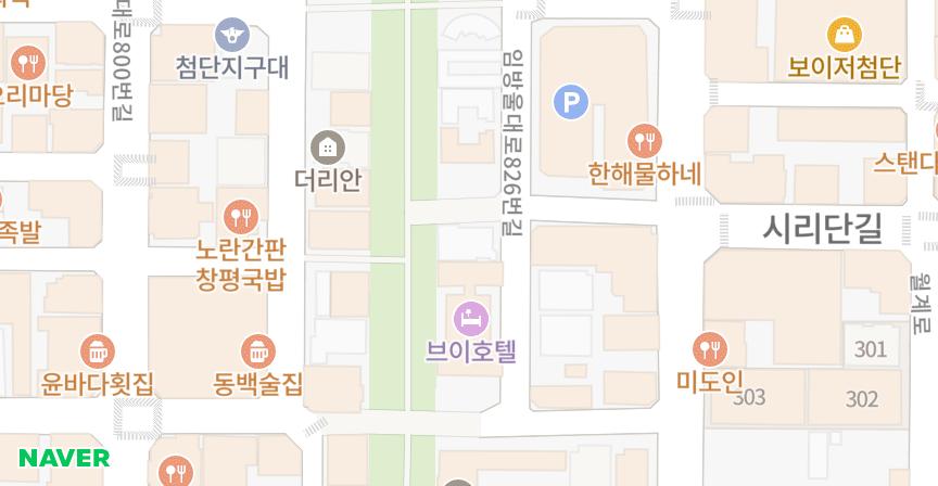 베네시티 위치 지도