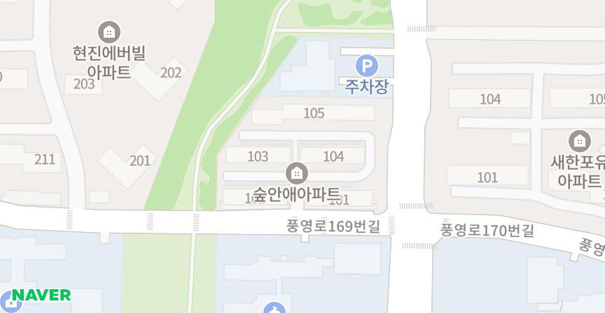 수완숲안애 위치 지도