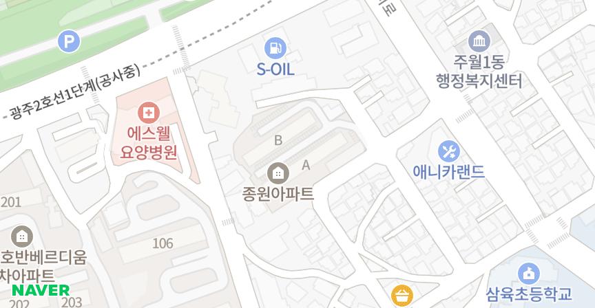 종원 위치 지도