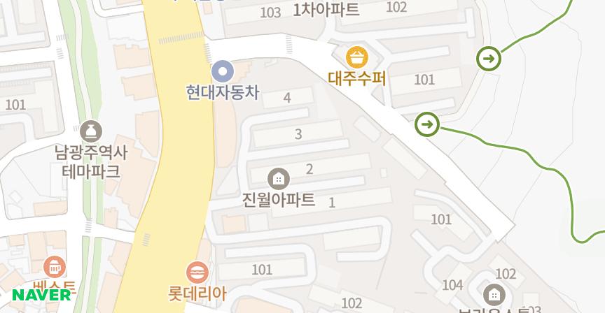 진월 위치 지도