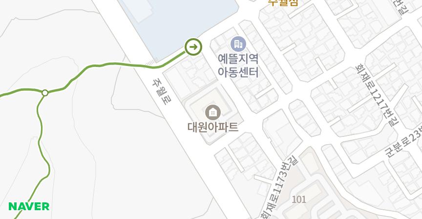 대원 위치 지도