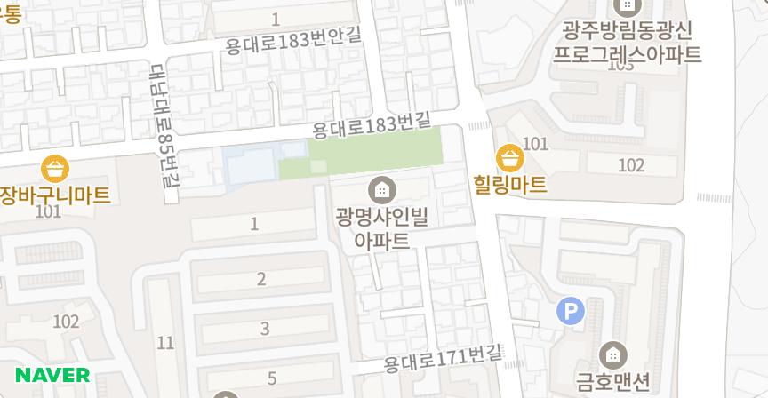 광명샤인빌 위치 지도