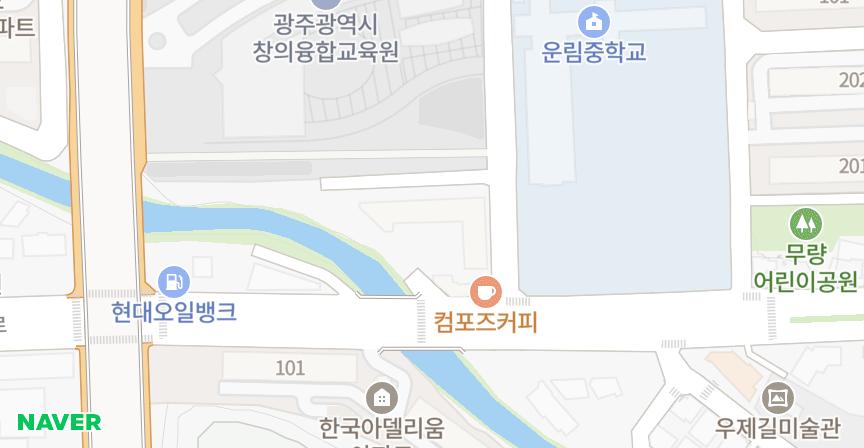 운림무등파크맨션3차 위치 지도