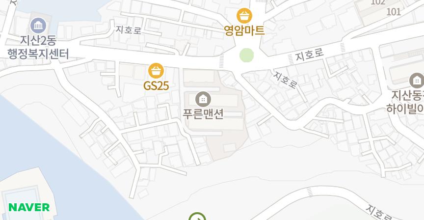 푸른맨션 위치 지도