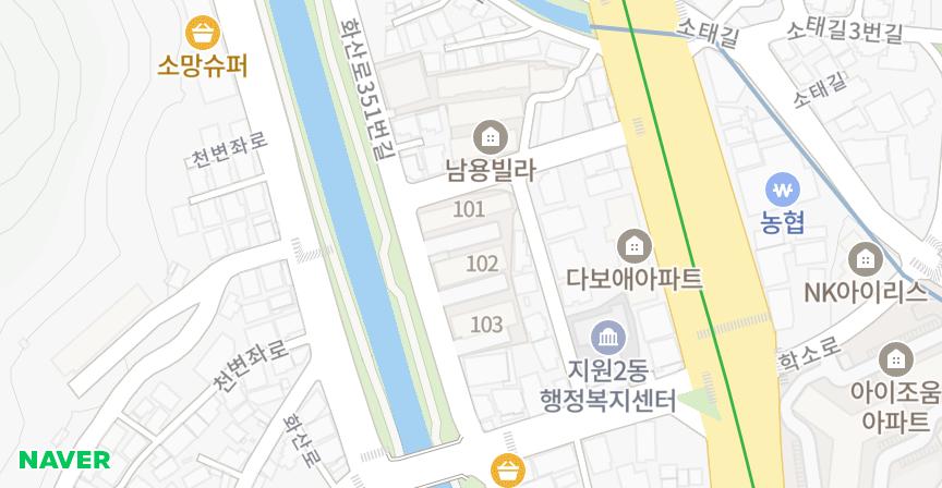 용산 위치 지도