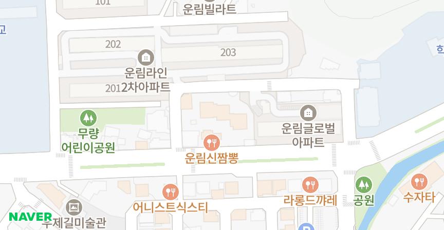 무등스위트빌라 위치 지도