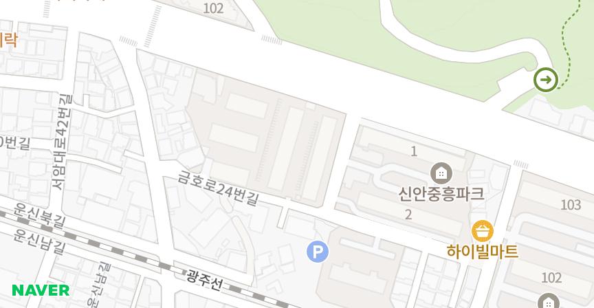 무등맨션 위치 지도