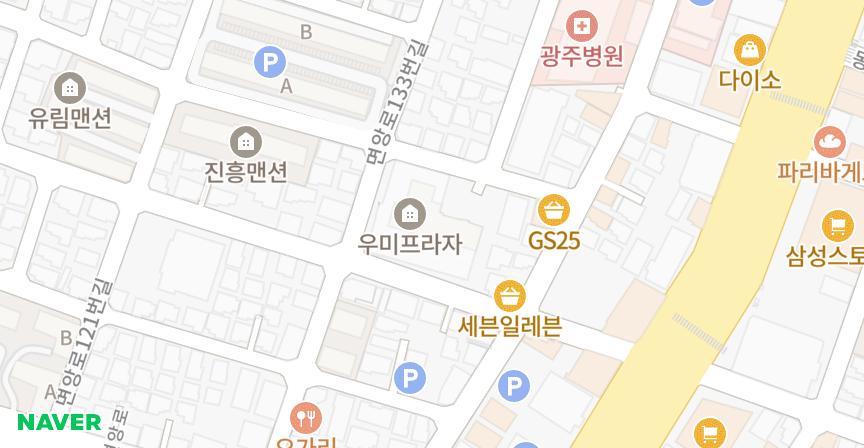 우미프라자 위치 지도