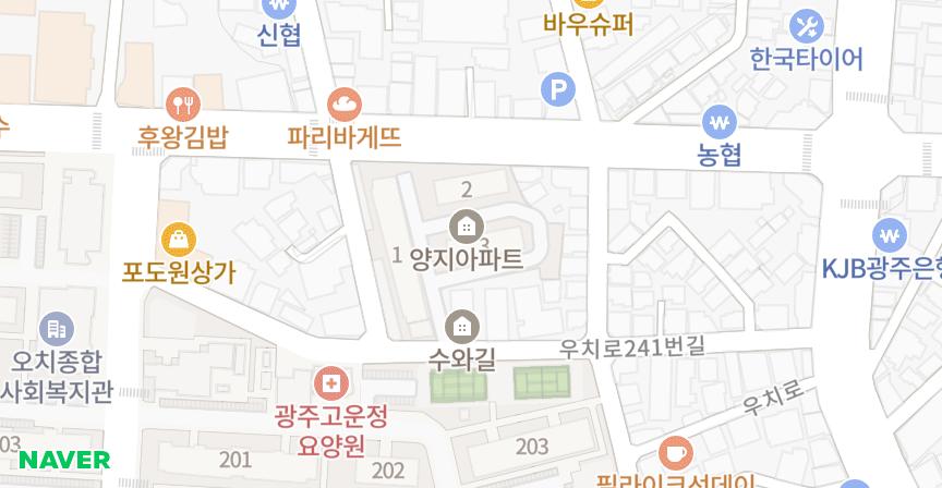 양지 위치 지도