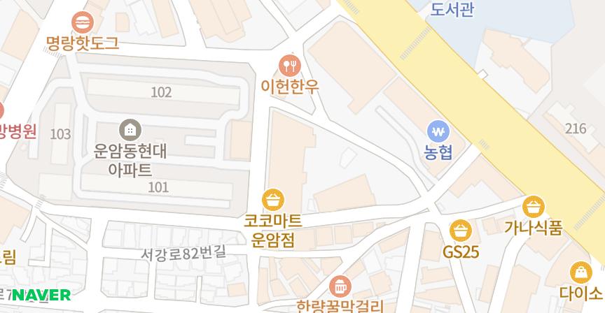운암동포레스-힐2차 위치 지도