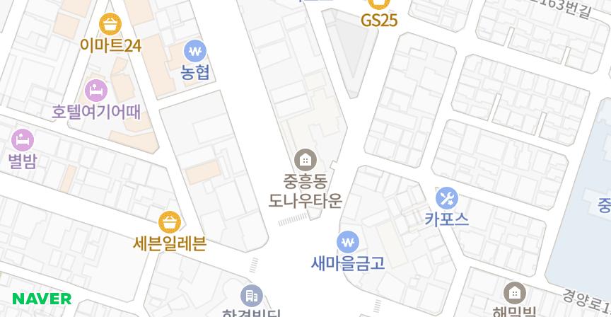 중흥동도나우타운 위치 지도