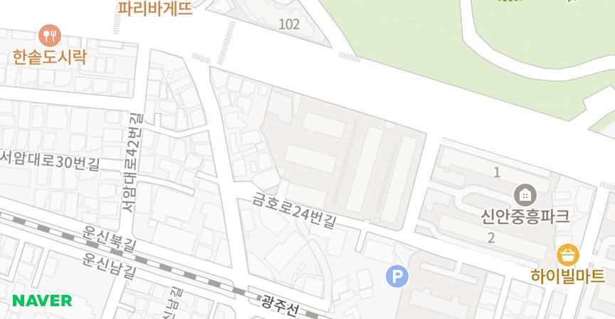 운암동대우 위치 지도