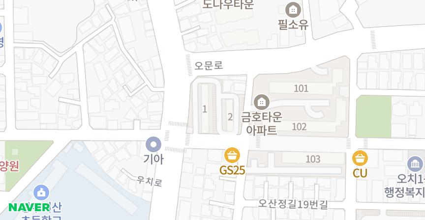 오치 위치 지도