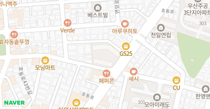 용봉맨션 위치 지도