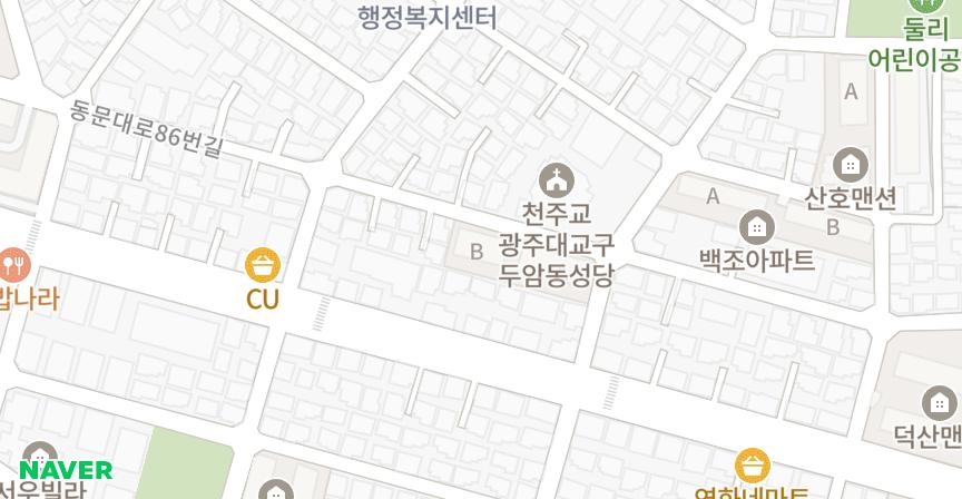 목화 위치 지도