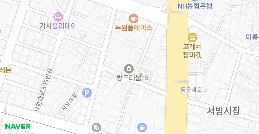 랑드리움 위치 지도