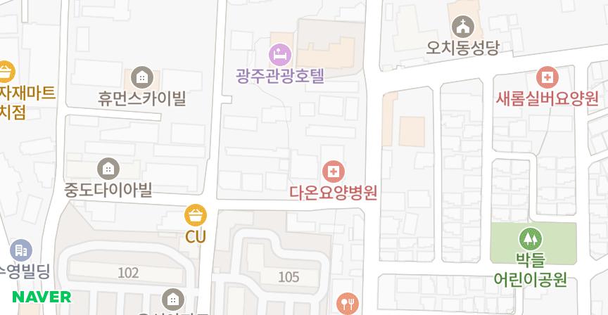 오치동도나우 위치 지도
