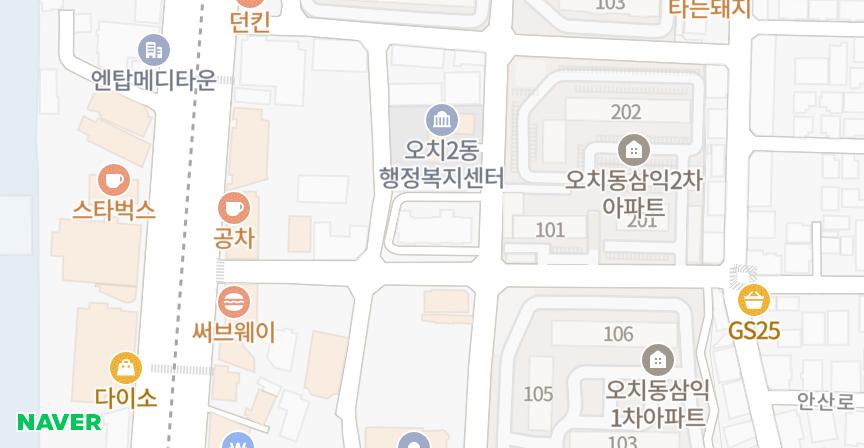 비리치타운 위치 지도